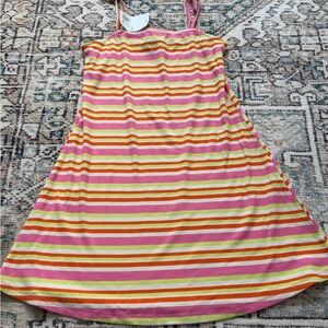 Forever 21 Kids Striped Casual Dress - Pink, Orange, Yellow NWT